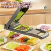 Genius Nicer Dicer Plus Salad Vegetable & Fruit Cutter - 12 in 1 Nicer Dicer Chopper Vegetable Cutter