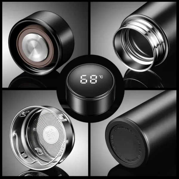 Temperature Display Vacuum Insulated Water Bottle (Random color) - Image 3